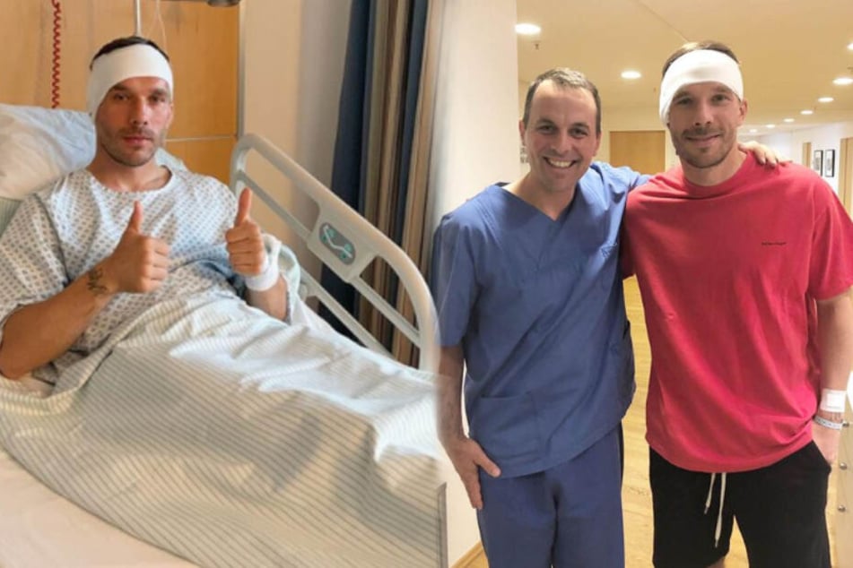 In Köln musste sich Lukas Podolski (33) einer schwierigen Operation am Trommelfell unterziehen.