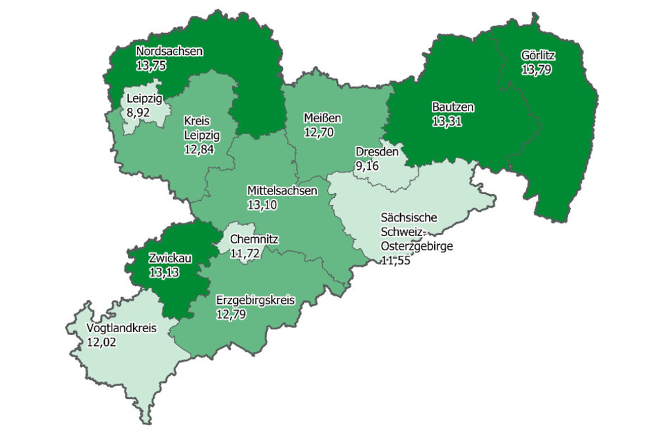 In Sachsen leben die meisten Diabetiker in Görlitz und Nordsachsen.