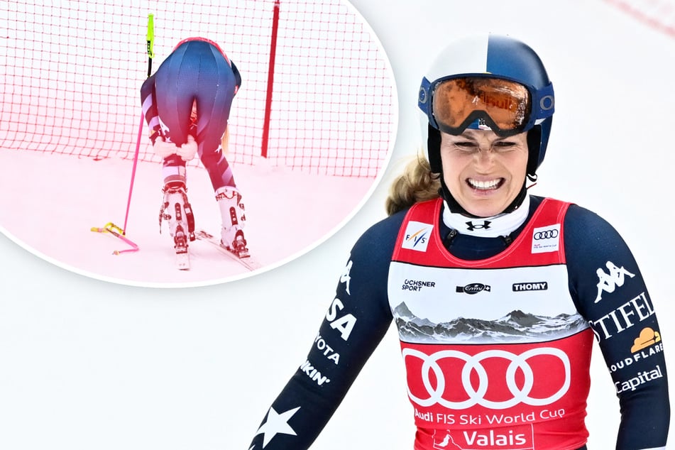 Schock um Ski-Superstar Lindsey Vonn! Übler Sturz von Gold-Favoritin, dann Renn-Abbruch