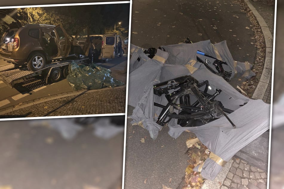 Leipzig: Polizei überprüft Transporter: Verkehrskontrolle führt zu mehr als einem Dutzend geklauten Fahrrädern
