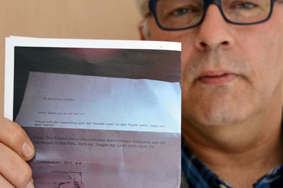 In einem Brief drohten sie Goerkes 17-Jährigem Sohn mit dem Tod.