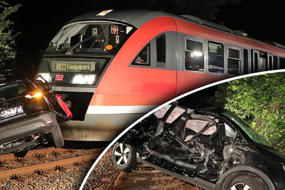 Zug rammt Opel: Schock für Fahrgäste in Weixdorf