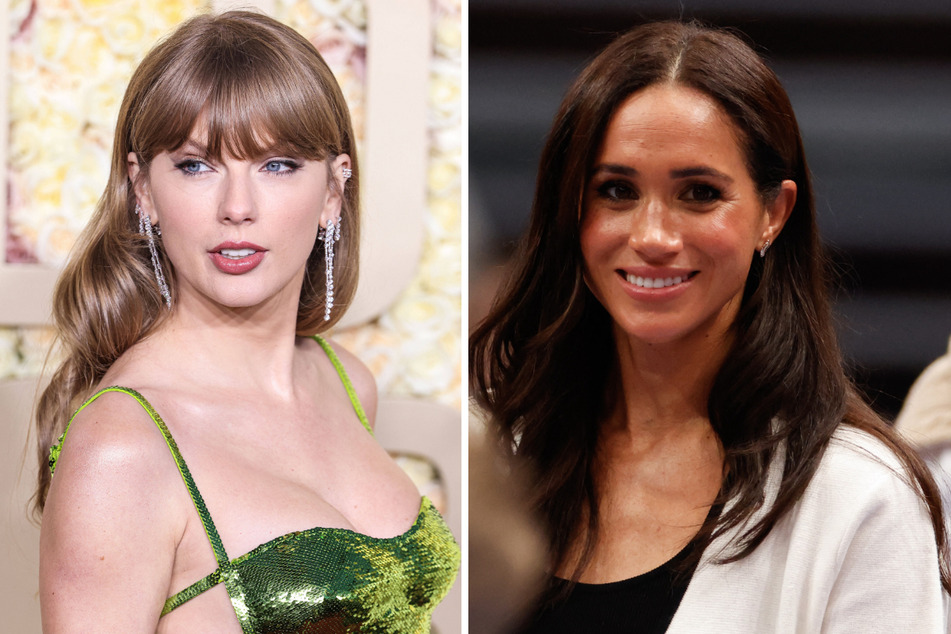 Meghan Markle (r.) is reportedly hoping to strike up a friendship with Taylor Swift in a bid to boost her popularity in the US.