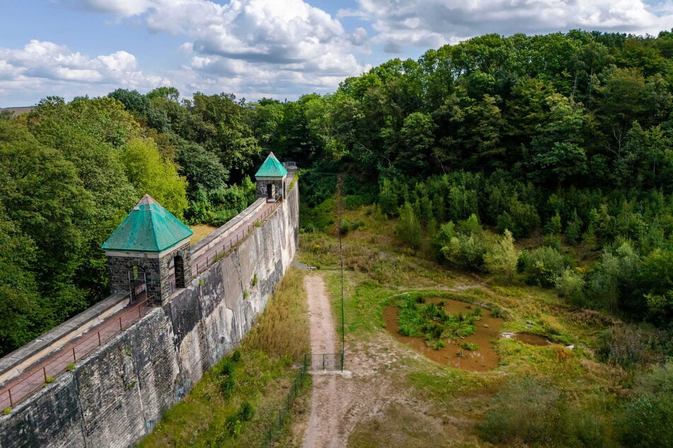 Die ehemalige Talsperre in Euba.