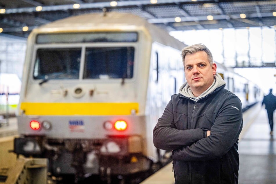 Sebastian Drechsler (34) von der Bahninitiative Chemnitz fordert verbindliche Zusagen vom Freistaat.