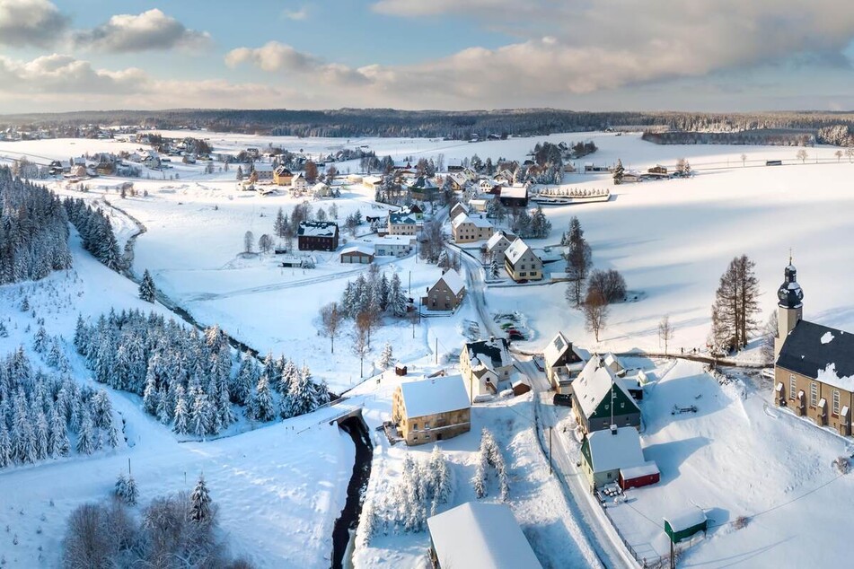 Der Marienberger Ortsteil Kühnhaide war wieder einmal der kälteste Ort in Sachsen.