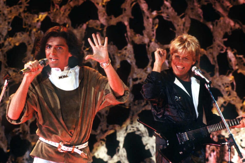 Dieter Bohlen (rechts) bildete gemeinsam mit Thomas Anders das Duo "Modern Talking". (Archivbild)