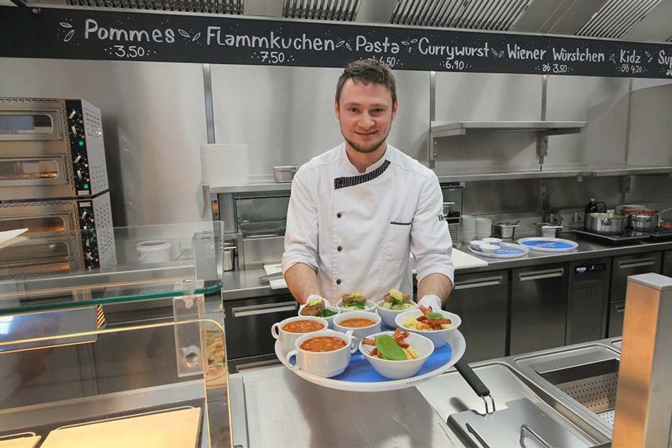 Küchenchef Rene Heidig (32) kredenzt seine Kochkünste.