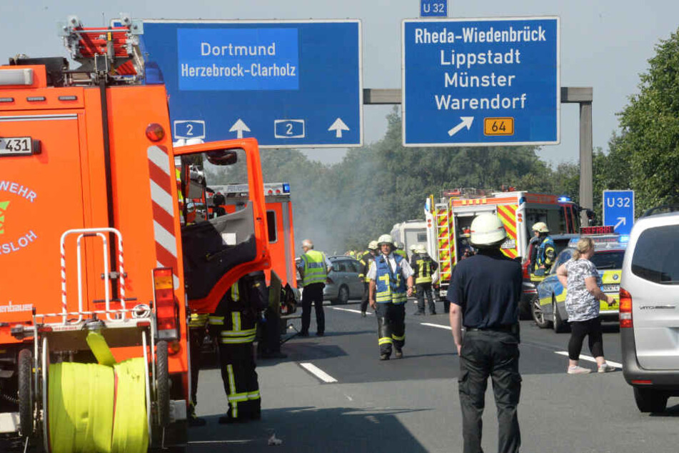 Etliche Rettungskräfte waren vor Ort.