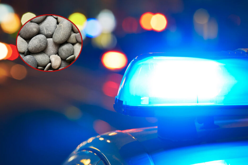 Nach der Durchsuchung einer Wohnung in Berlin-Kreuzberg sind Polizisten mit Kieselsteinen attackiert worden. (Symbolbild/Bildmontage)
