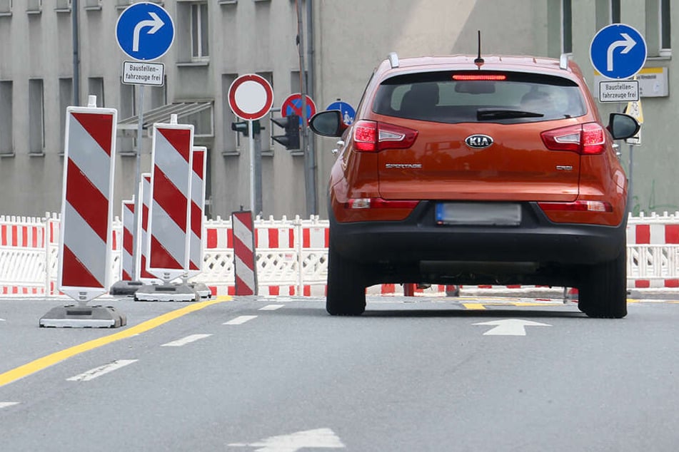 Ab Montag gibt es neue Sperrungen in Chemnitz. (Archivbild)