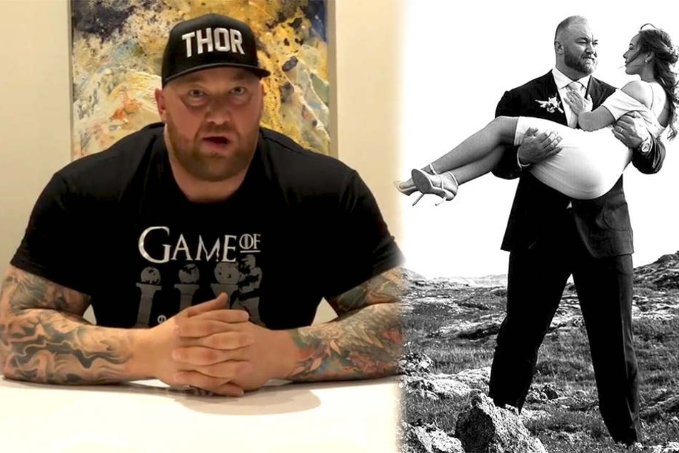 Thor Björnsson (29) ist jetzt unter der Haube. Kelsey Morgan Henson ist die Glückliche.