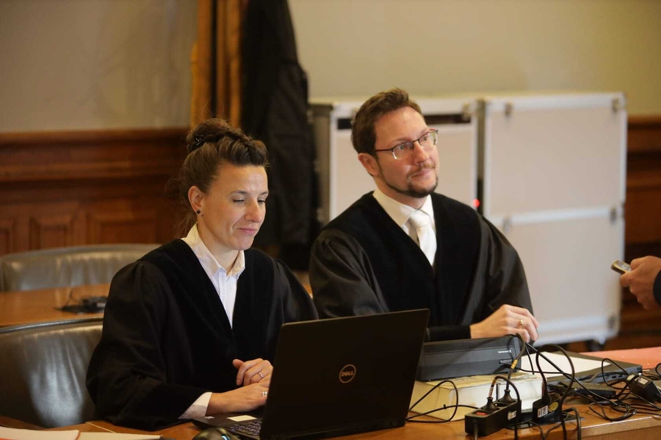 Vertreten im Prozess die Anklage: Daniela Francke und Andreas Ricken von der Staatsanwaltschaft Leipzig.