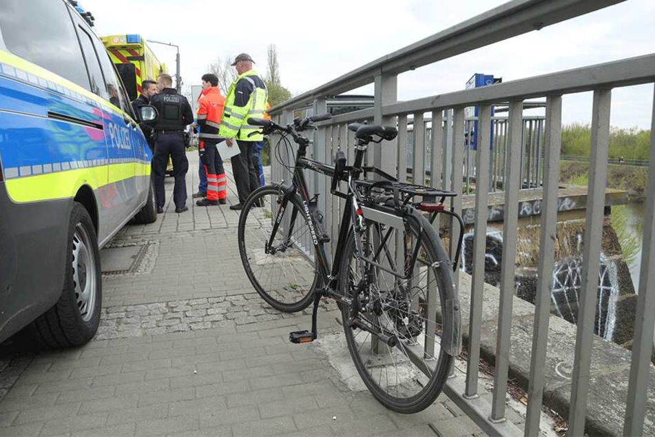 Das Fahrrad des Unfallopfers.