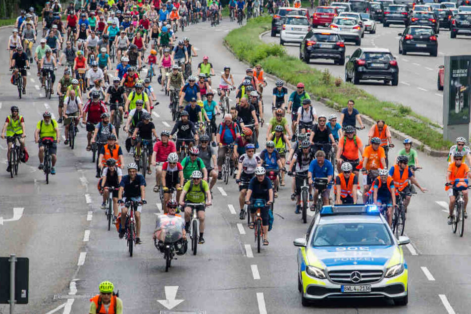 Mit der Aktion soll das Fahrrad als umweltbewusstes Verkehrsmittel ins Bewusstsein gebracht werden.