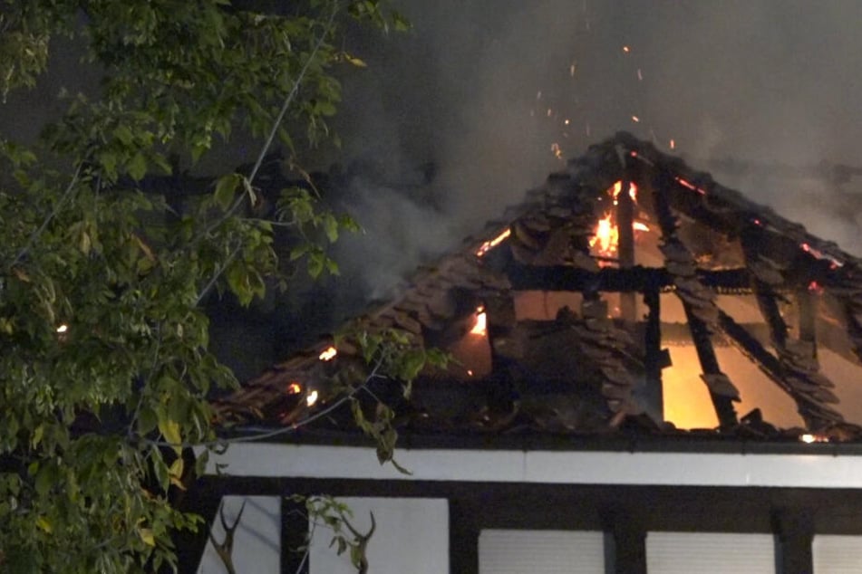 Als die Frau von ihrer abendlichen Runde mit dem Hund zurückkam, stand die Villa bereits in Flammen.