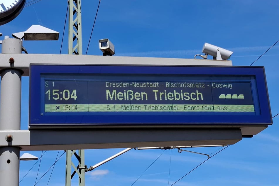 In Richtung Meißen scheint die Sonne heute nicht ...