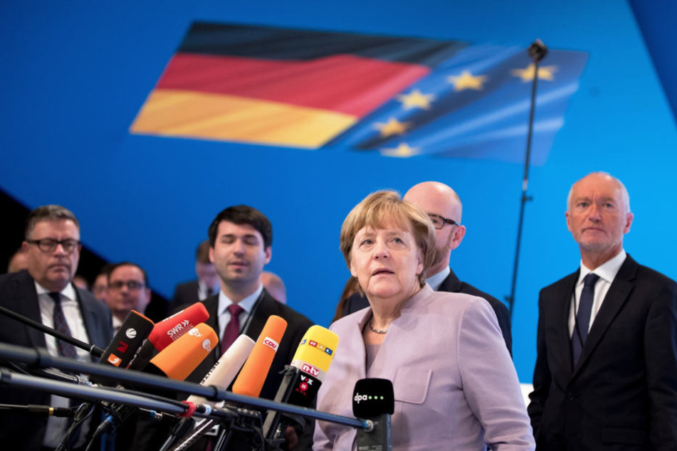 Angela Merkel (62) beim CDU-Parteitag in Essen.