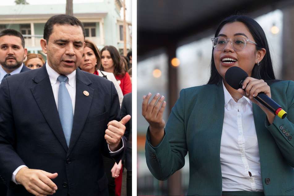 Blue Dog Democrat Henry Cuellar (l.) is heading to a runoff with Jessica Cisneros in the Texas-28 Democratic primary.