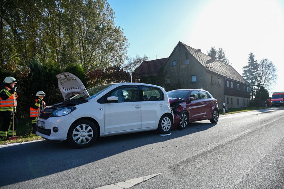 Der Skoda und der Hyundai konnten nicht mehr rechtzeitig bremsen.