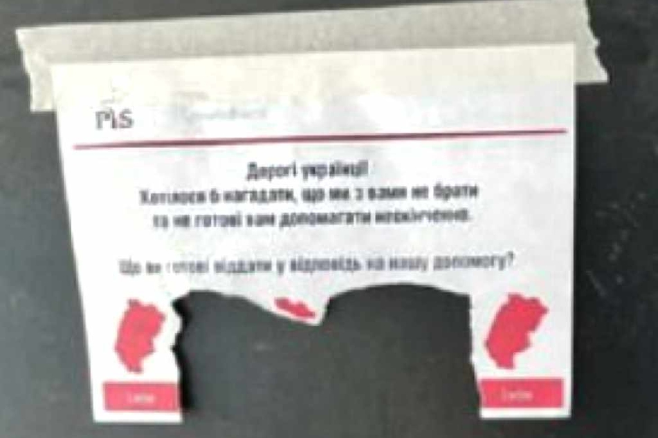 Russische Propaganda: Angeblich verlangt die polnische PiS-Regierung, dass die Ukrainer Lwiw (Lemberg) zurückgeben sollen. Die Karte wurde bereits als Fake entlarvt.