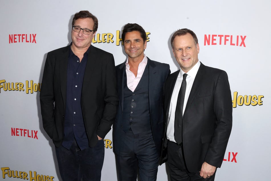 Bob Saget (†65, v.l.n.r.), John Stamos (61) und Dave Coulier (65) 2016 bei der Premiere von "Fuller House".