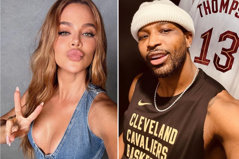 Khloé Kardashian (l.) and Tristan Thompson reunited at Nobu this weekend, but the exes are reportedly not back together.