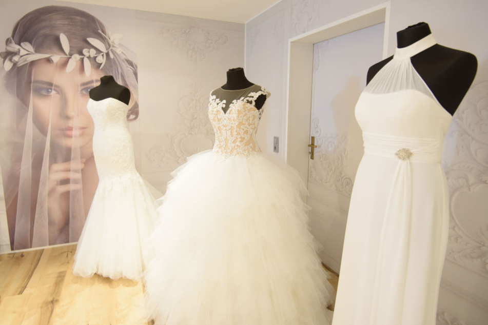 Ein Traum in Weiß sind die Brautkleider von René Georgi (44).