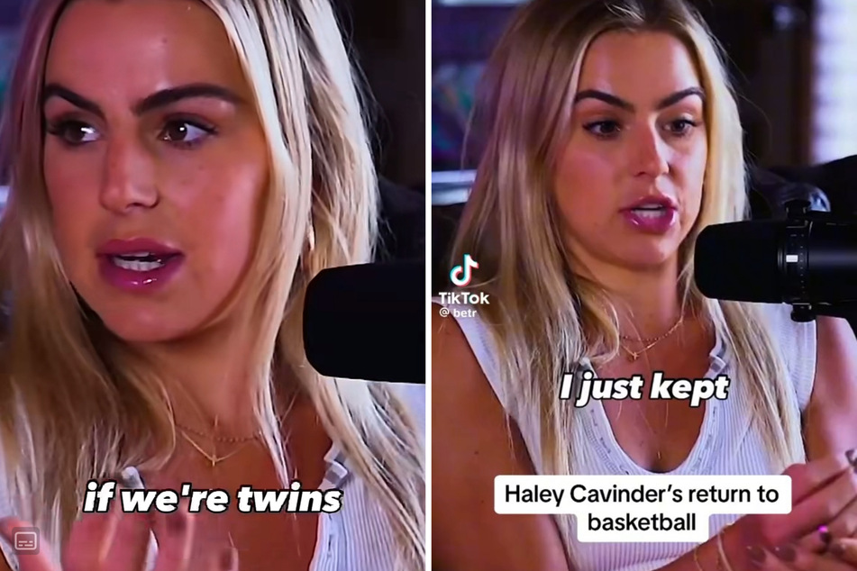 Haley Cavinder opened up about her decision to return to college basketball without her sister in a new episode of the Twin Talk podcast.
