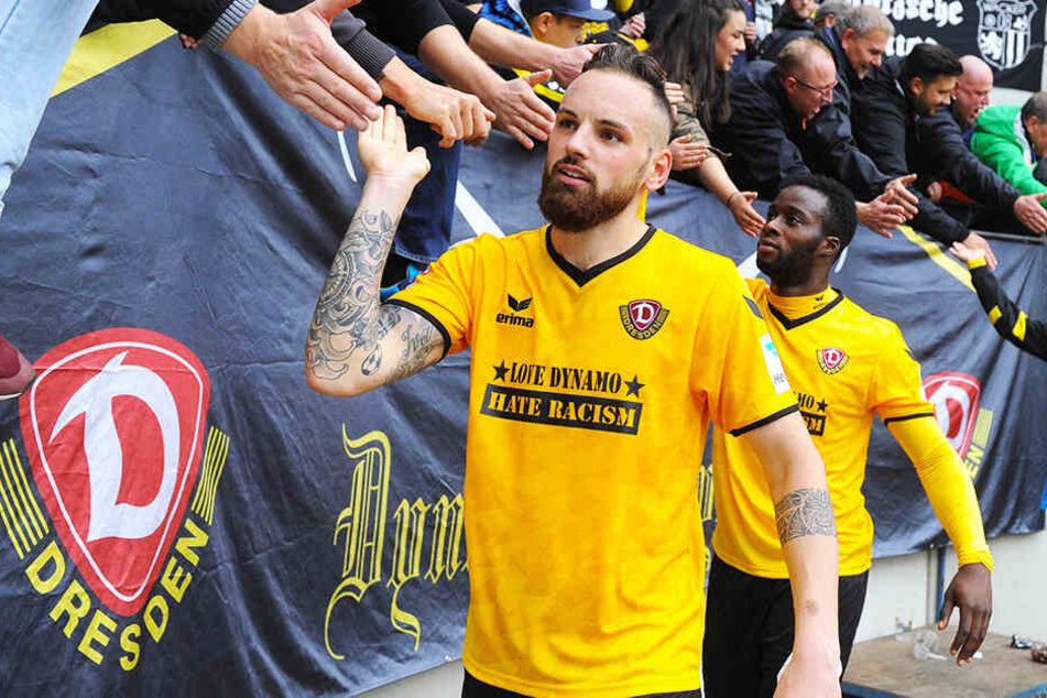 Giuliano Modica stieg mit Dynamo Dresden 2016 in die 2. Bundesliga auf und stand in allen 38 Liga-Spielen über 90 Minuten auf dem Rasen.