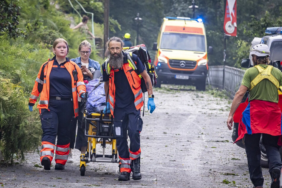 Der verheerende Sturm von Rathen kostete ein Menschenleben.