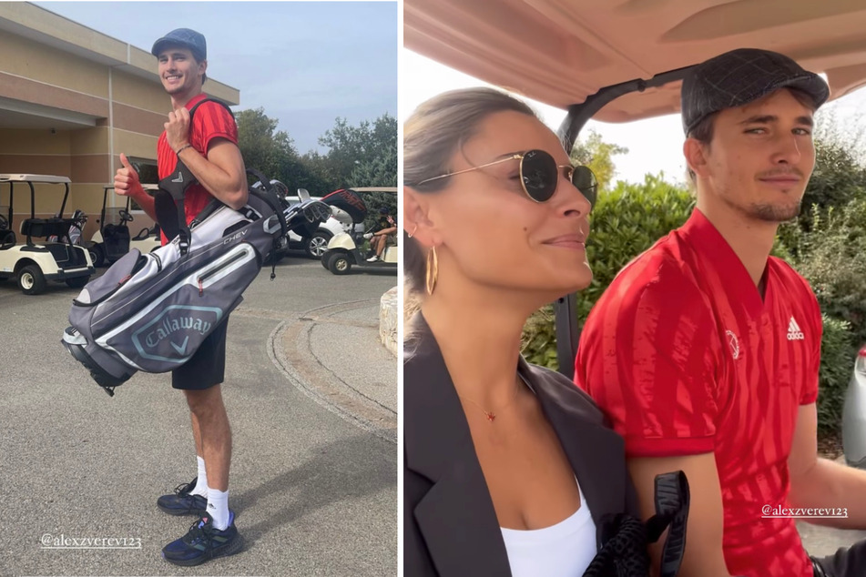Sophia Thomalla (33) und ihr Liebster Alexander Zverev (25) waren gemeinsam beim Golfen.