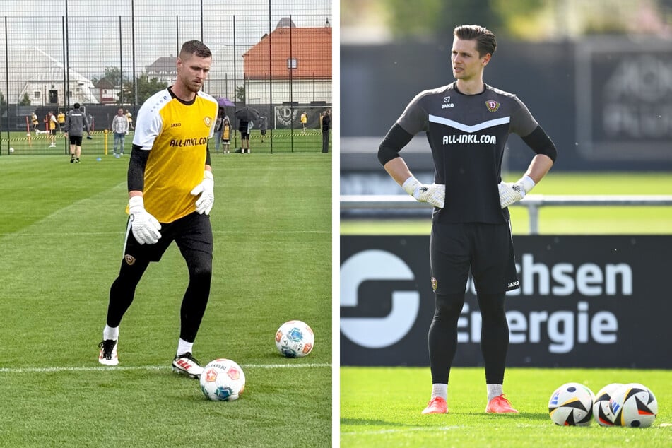 Lennart Grill (26, l.) und Daniel Mesenhöler (30, r.) werden beide mit nach Münster reisen. Wer in der Startelf steht, wollte Thomas Stamm noch nicht verraten.