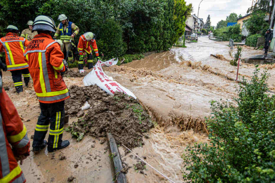 Einsatzkräfte in Remseck-Hochdorf.