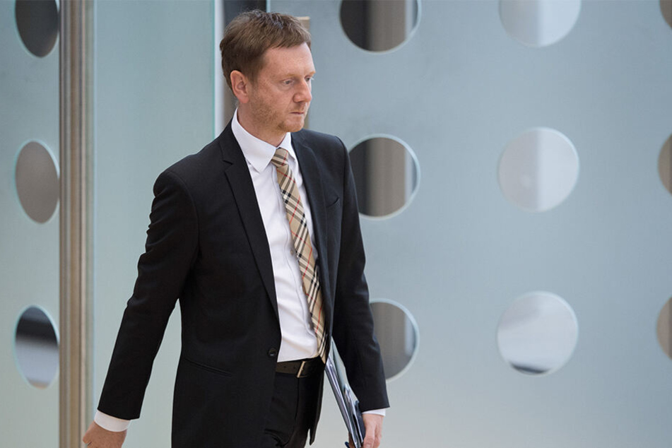 Michael Kretschmer (44, CDU) kann mit dem Wahlergebnis der Union nicht zufrieden sein.