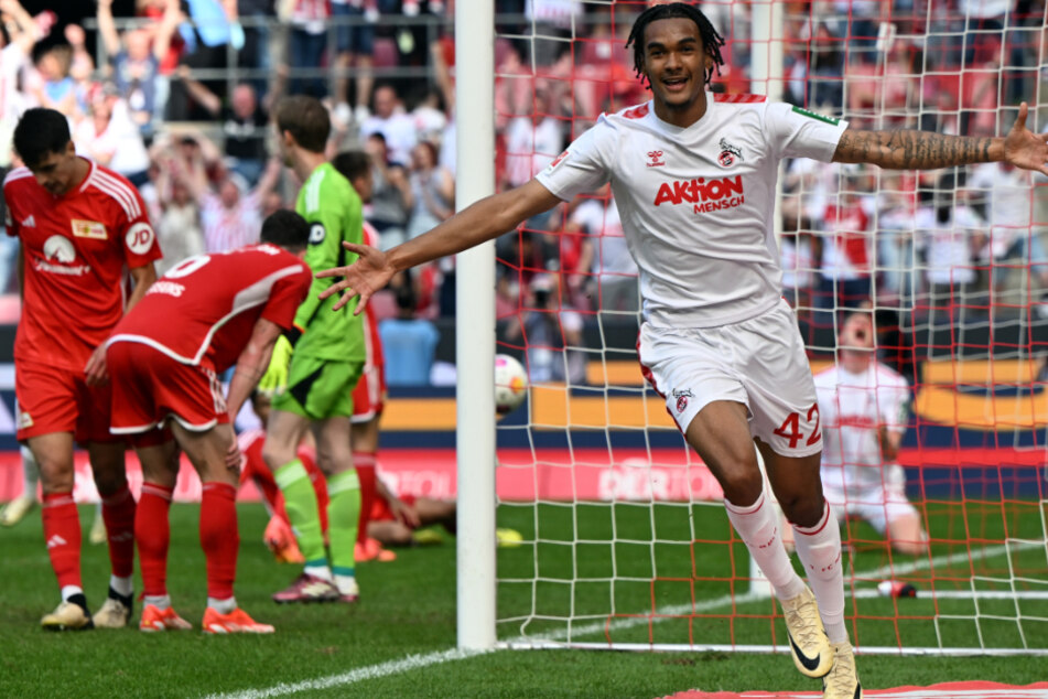 Stürmer Damion Downs jubelt über sein 3:2-Siegtor gegen Union Berlin am 33. Spieltag der vergangenen Saison.