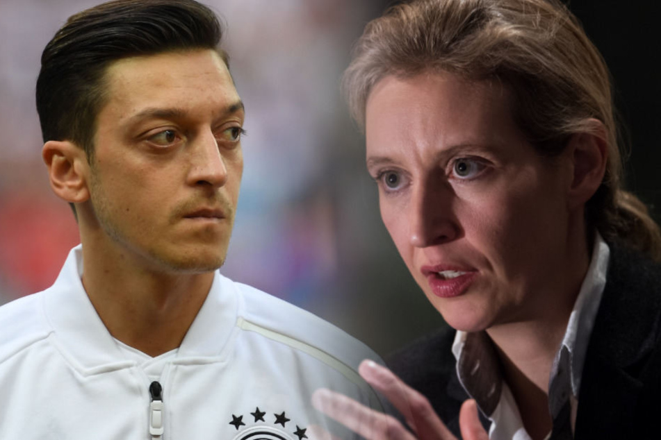 Die AfD-Chefin Alice Weidel (rechts) reagierte auf den Rücktritt von Mesut Özil.