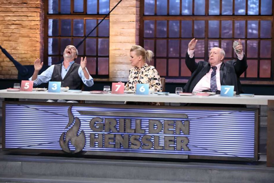 Die Jury (v.l.): Christian Rach, Mirja Boes und Reiner Calmund