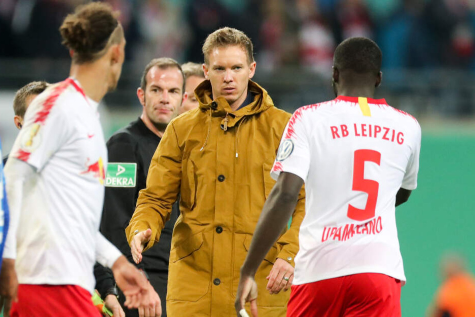 Julian Nagelsmann und der TSG Hoffenheim geht es bei dem Duell ebenso um die Champions League wie RB Leipzig.