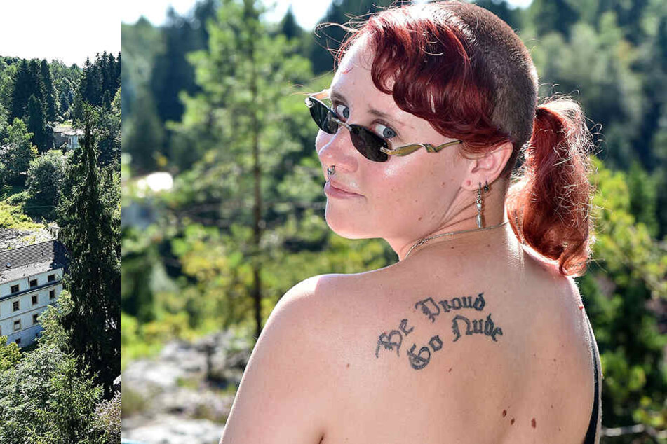 Be Proud Go
Nude - sei
stolz geh
nackt. Ihr
Lebensmotto
tätowierte sich
Tanja Watermann
(25) auf
die Schulter.