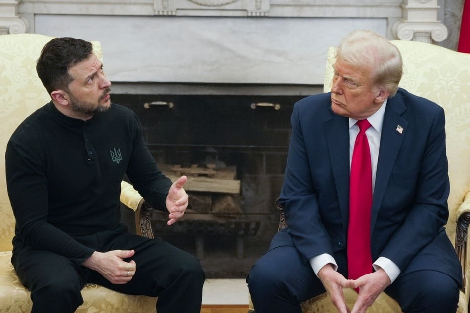 Der ukrainische Präsident Wolodymyr Selenskyj (48, l.) ist nach dem Tod von Lindsey Graham (†71) zu Besuch bei Donald Trump (80. r.). (Archivfoto)