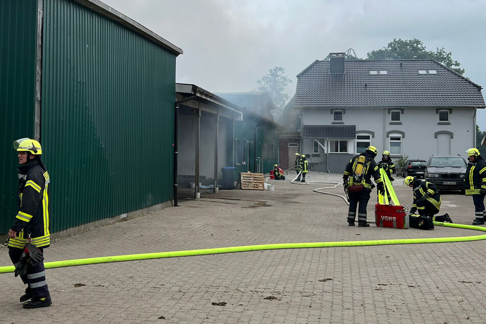 Auf einem Bauernhof in Assel hat am gestrigen Montag eine Scheune gebrannt.