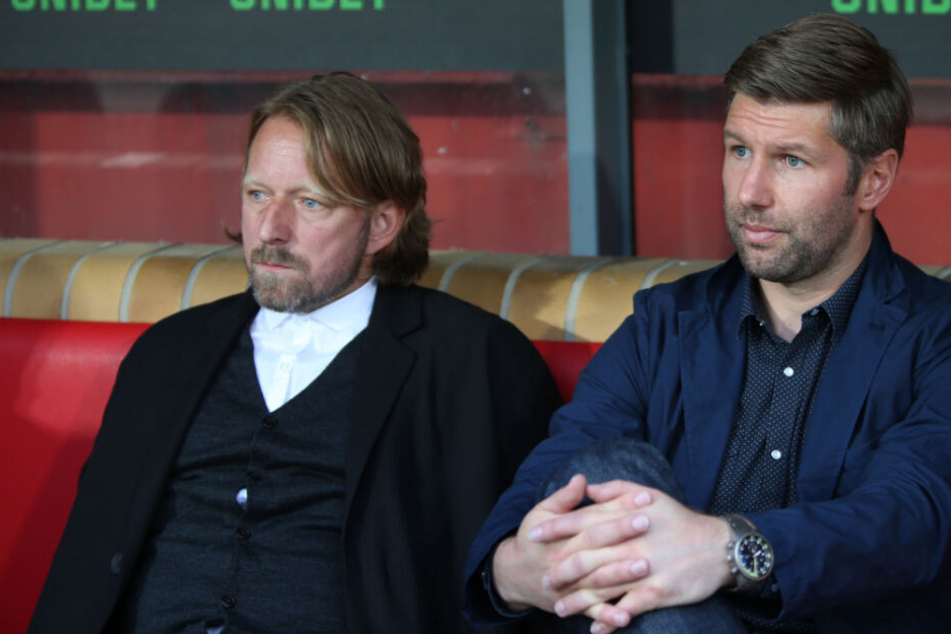 Die beiden sportlich Verantwortlichen beim VfB: Sportdirektor Sven Mislintat (l.) und Sportvorstand Thomas Hitzlsperger.