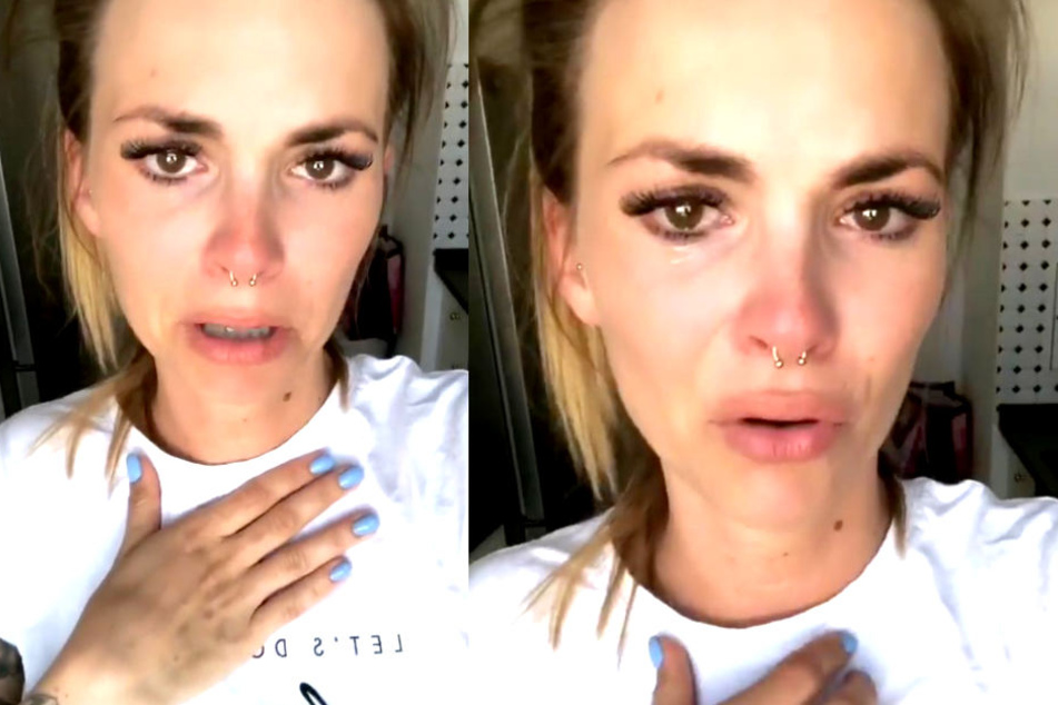 Ist ihre Ehe am Ende? Auf Instagram bricht Denisé Kappés (27) in Tränen aus.