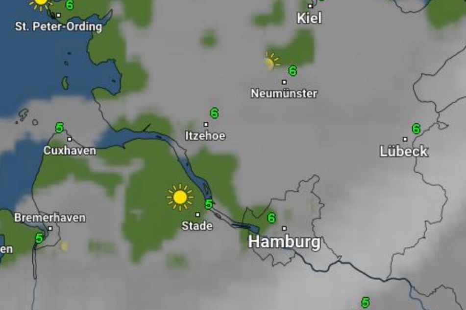 Die Temperaturen liegen bei bis zu 10 Grad.