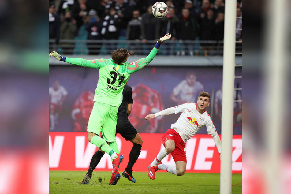 Fehlte gegen die SGE das Glück im Abschluss: Nationalstürmer Timo Werner.