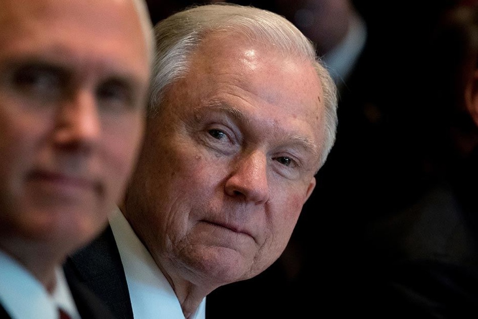 Jeff Sessions am 12.6.2017 im Konferenzraum des Kabinetts im Weißen Haus in Washington.