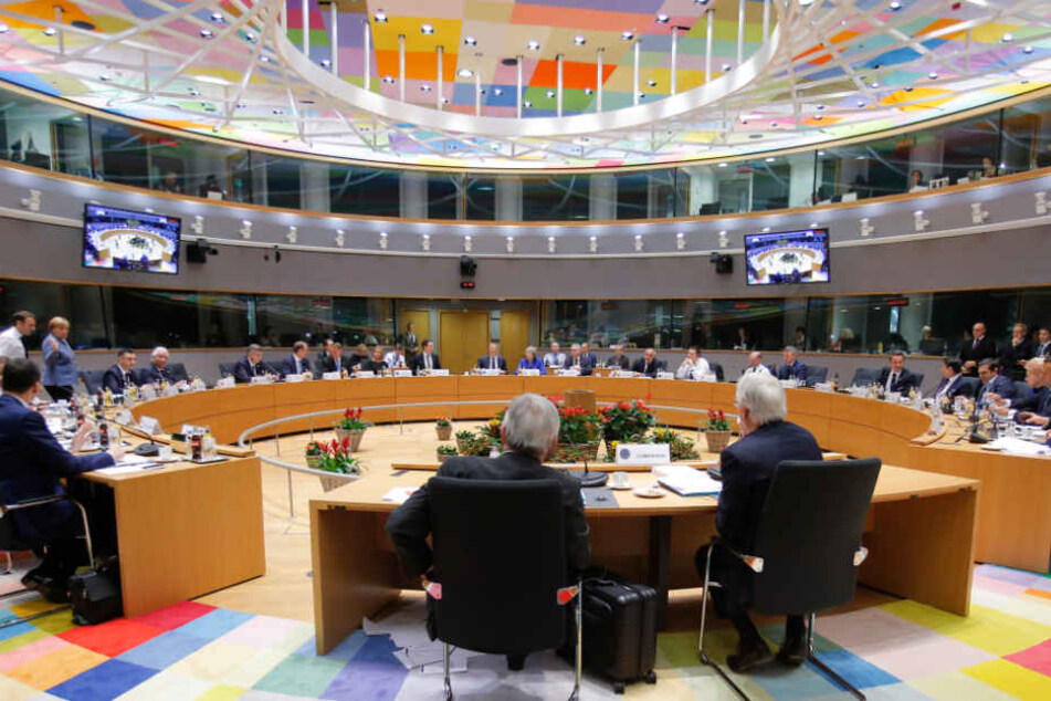 Die EU-Staatschefs versammelten sich am Sonntag in Brüssel um nach einer Lösung für den Austritt Großbritanniens zu suchen.