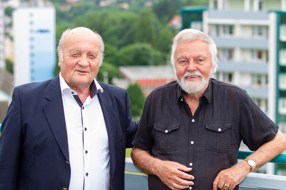 Peter Albig (l.) und Eberhard Eisel hatten eine Initiative für den Erhalt und die Wiederaufstellung ins Leben gerufen.