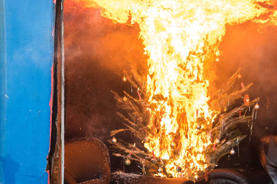 Feuerwehr warnt zur Weihnachtszeit: "Innerhalb von drei Minuten kann Wohnung in Flammen stehen!"